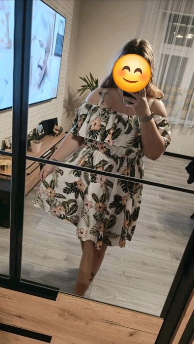 Sukienka hiszpanka przewiewna plus size 5xl 6xl 7xl