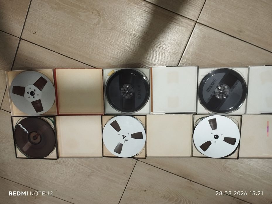 Taśmy magnetofonowe ampex Maxwell europa