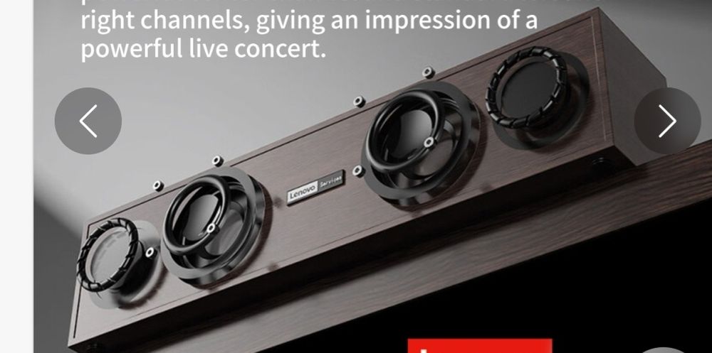 Głośnik Multimedialny Lenovo C02 Głośnik Bluetooth Głośnik Przewodowy/