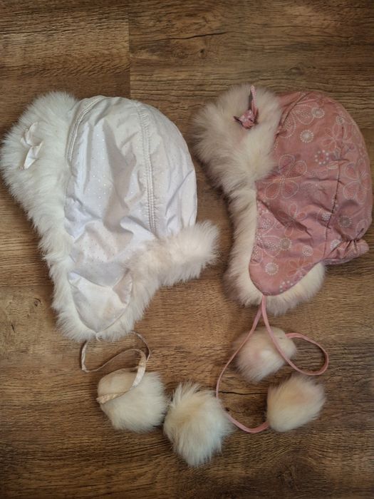 Шапочка зимова на дівчинку рожева 48р