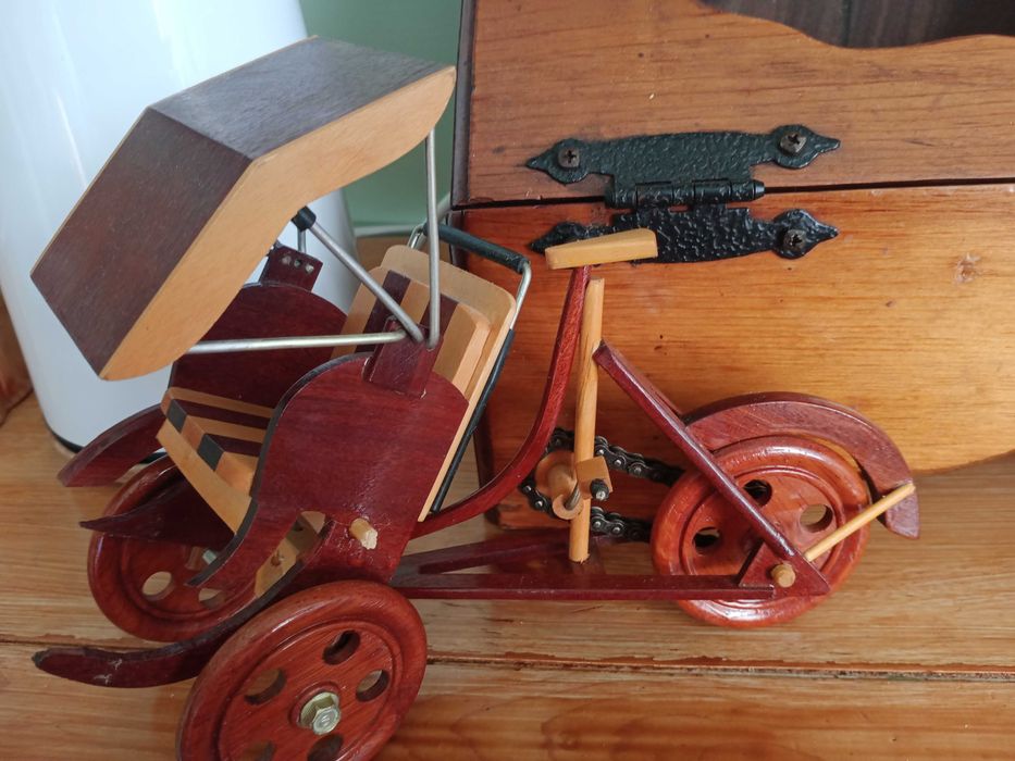 model drewniany rykszy