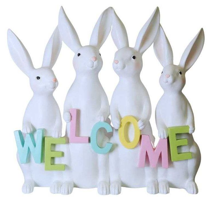 dekoracja Zajączki WELCOME