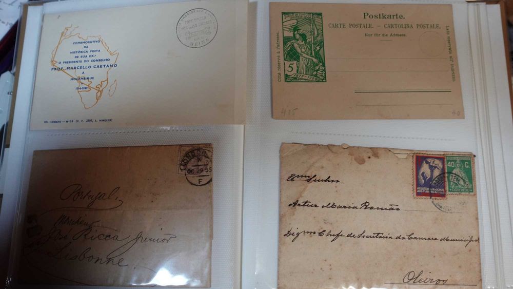 Envelopes postais muito antigos