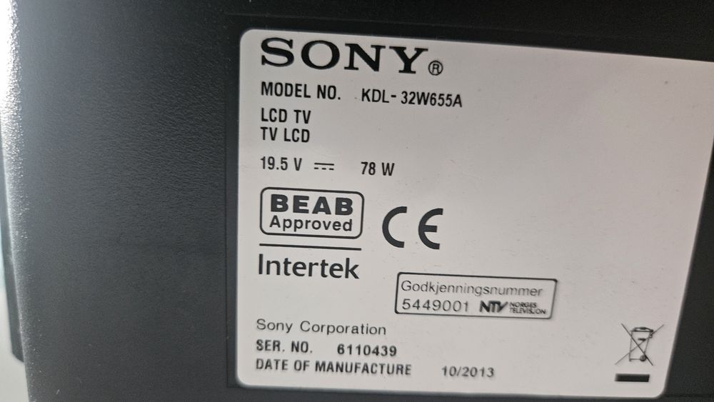 TV Sony Bravia 32 cale