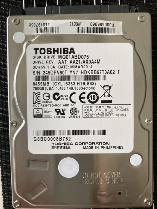 Laptop Toshiba  uszkodzony