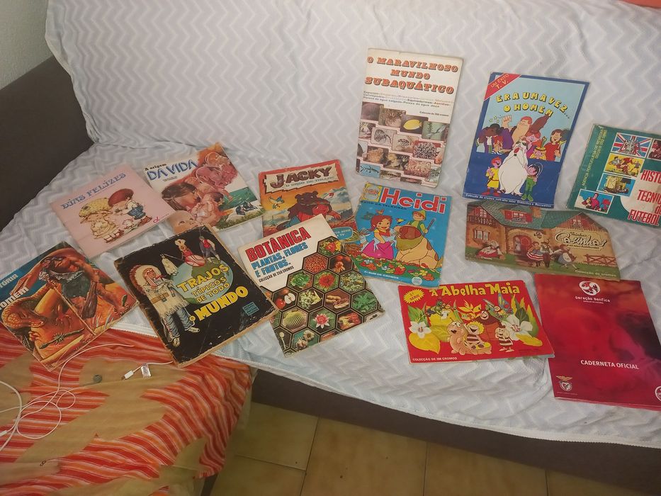 Lote de cadernetas de cromos