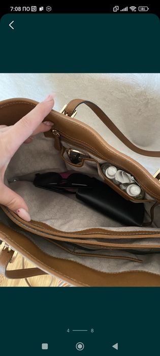 Michael Kors продам дві чудові вмісткі шкіряні оригінальні сумки