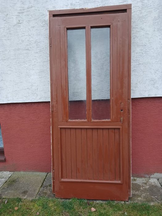 Drzwi zewnętrzne na budowę 80 Lewe