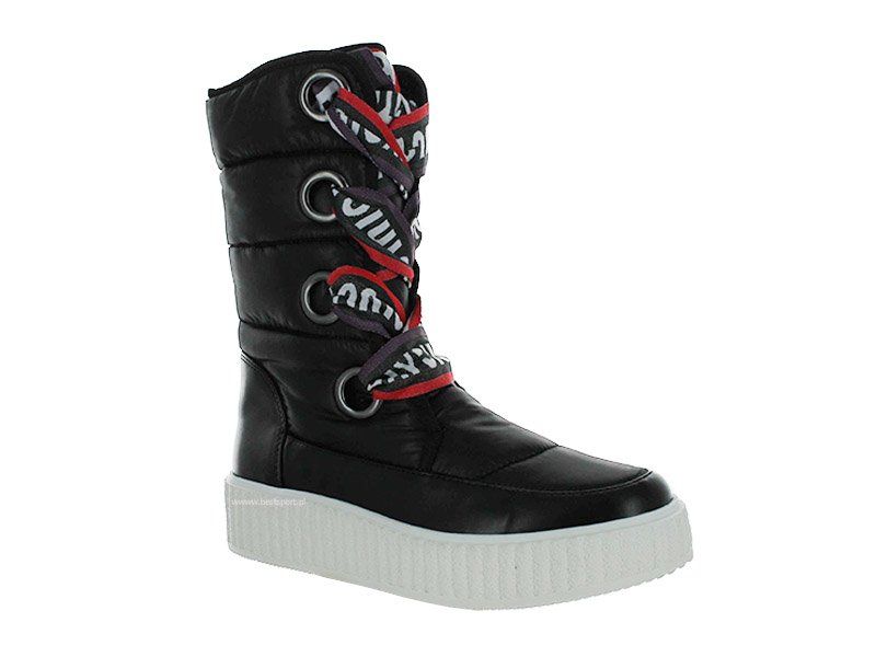 Juicy Couture Śniegowce damskie - Diletta ocieplane - r 40 - Czarne