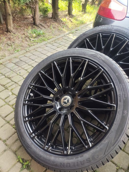 Fabrycznie nowe koła zimowe alufelgi czarne z nowymi czujnikami ciśnienia 20 5x112  Mercedes GLC/ GLC c253 coupe 245/45/20 + 275/40/20 dostawa GRATIS
