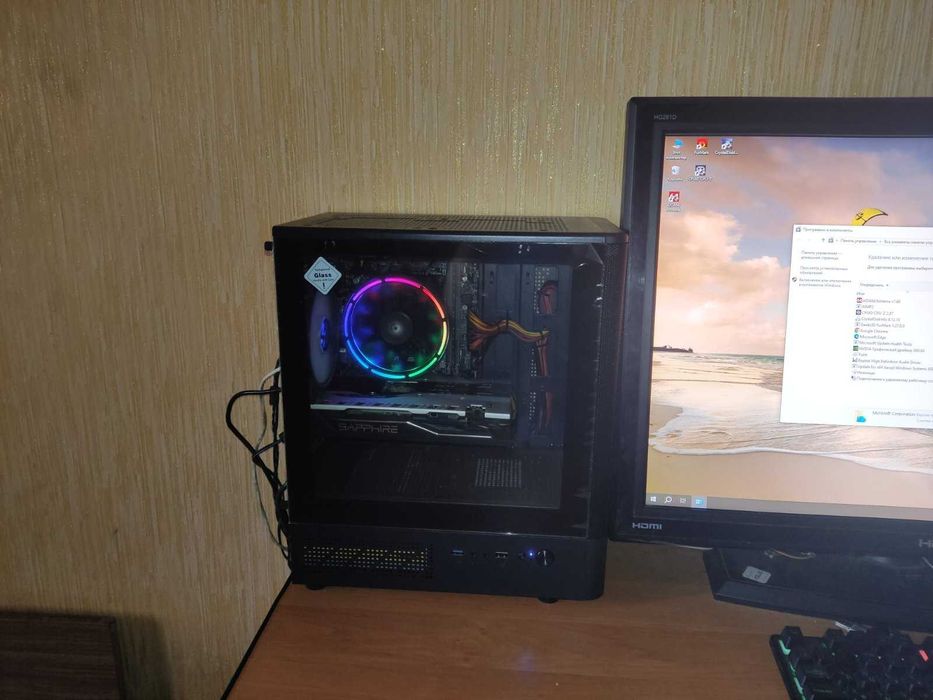 ИГРОВОЙ КОМП Intel i3-10100F (8x4,30),RX 570,DDR4 16 Gb,SSD 120 Gb, HDD 500 Gb