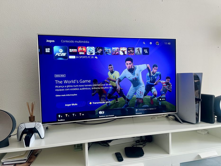 Vendo Smart TV LG 55” Nano Cell 4K, Cor Prateada