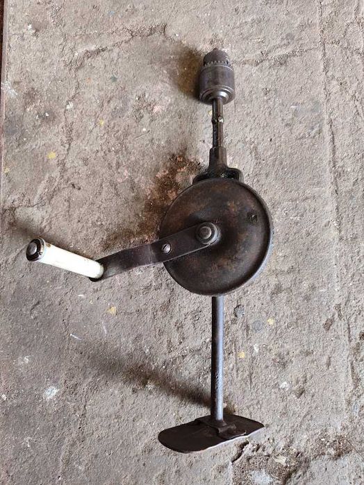 Berbequim Manual Antigo de Manivela / Berbequim de Peito