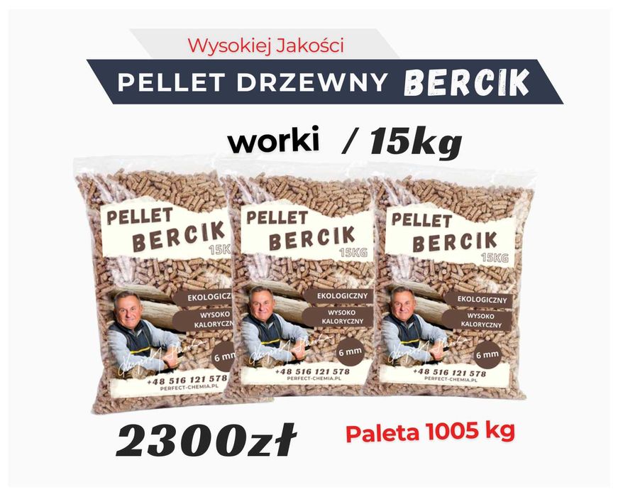 Eko Pellet z naturalnego drewna sosnowego - 67 worków 1005 KG