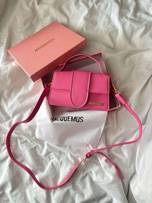 Jacquemus Le Bambino Bag in Pink Leathe / женская сумочка Jacquemus
