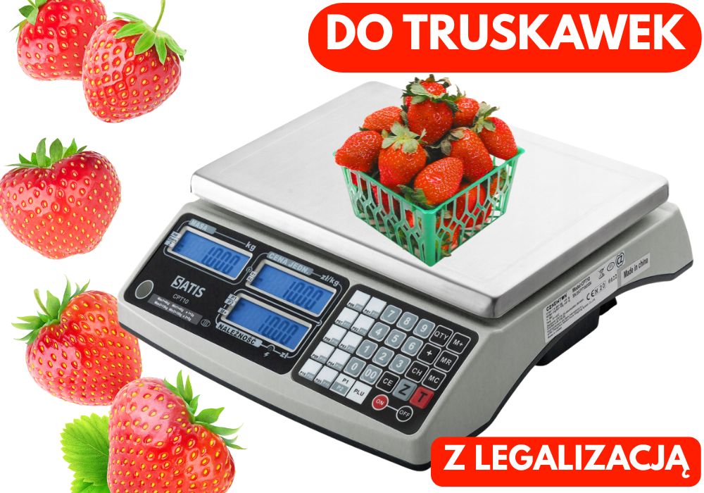 Waga na bazar do owoców z legalizacją do 2027 roku do truskawek targ