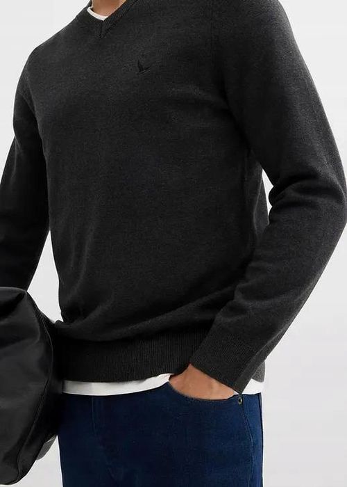 B.P.C sweter dzianinowy męski szary r.XL