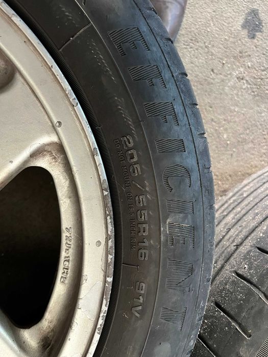 4 Jantes R16 5×112 7j et45 + Pneus Goodyear efficient 205/55/R16 91V