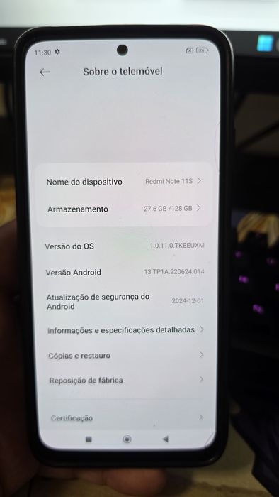 Smartphone XIAOMI Redmi Note 11s (6.43" - 6GB - 128GB - Preto