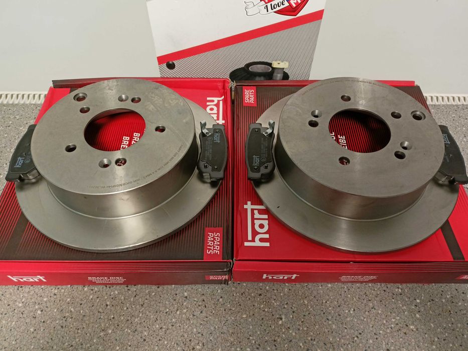 Hyundai Santa Fe,Tucson 04- Tarcze hamulcowe tył /284mm/+klocki kpl.>