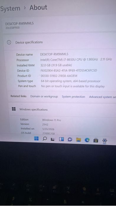 Lenovo think pad