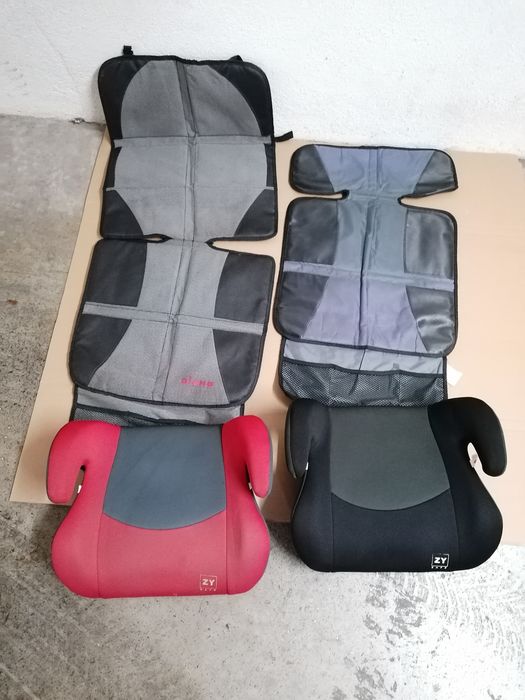 Cadeira auto e resguardo protector do banco do carro