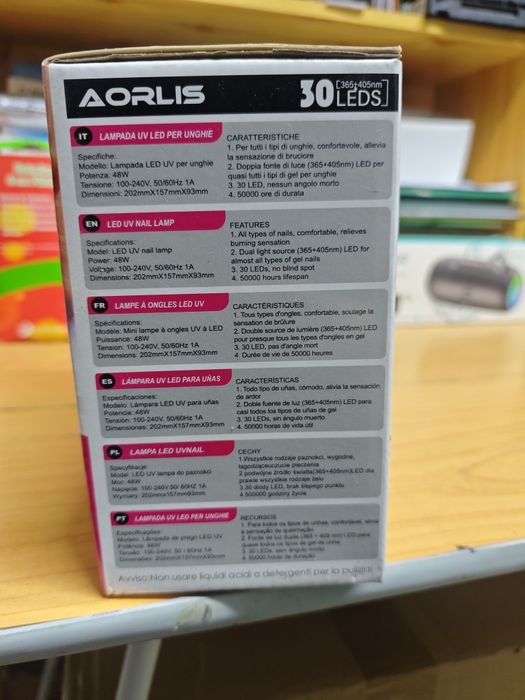 Catalisador LED UV  - 30 LED's 48W