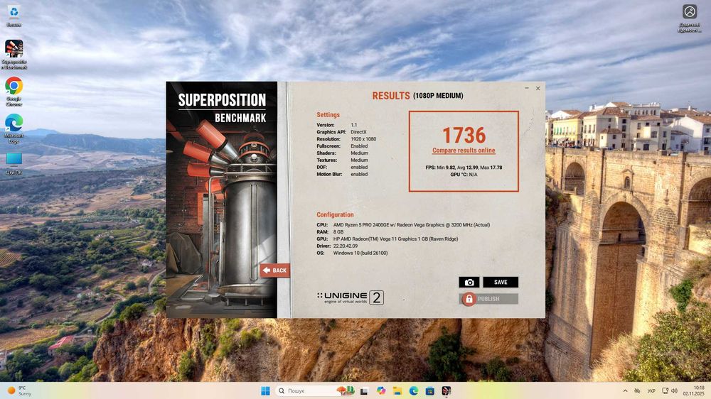 Комп'ютер HP ProDesk 405 G4 Ryzen 5 Pro / SSD 256 GB / Radeon Vega 11