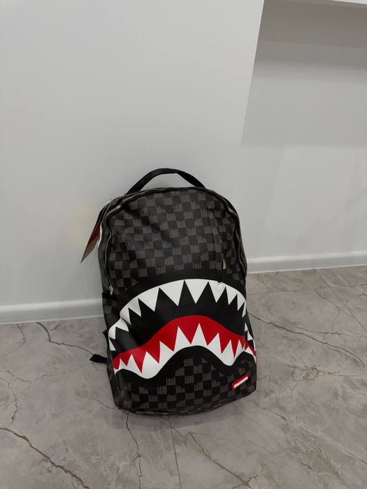 ‼️АКЦІЯ‼️ Рюкзак SprayGround, спрейграунд, ранець, портфель, рюбзак, сумка, спрей граунд, чорний, білий, рюкзак з зубами, школа, для підлітка