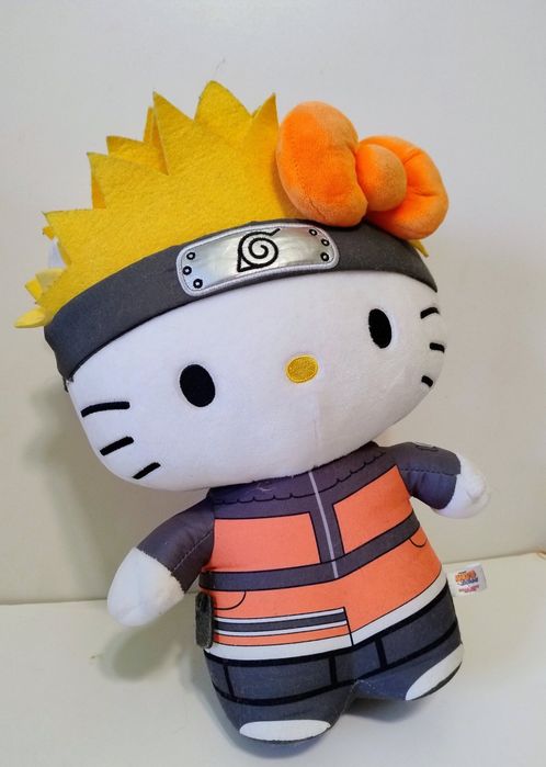 М'яка іграшка Хелоу Кітті Наруто Kidrobot Sanrio Naruto x Hello Kitty