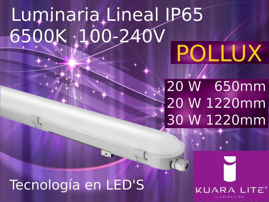 Luminária Pollux LED 6500k - 20w