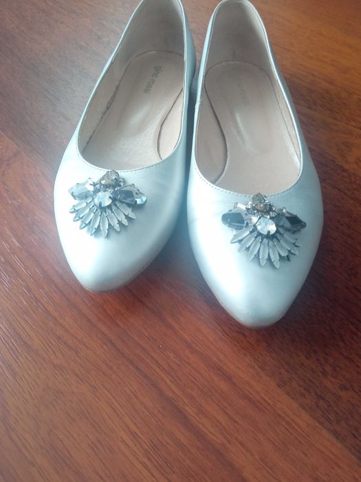 Srebrne baleriny Gino Rossi 36