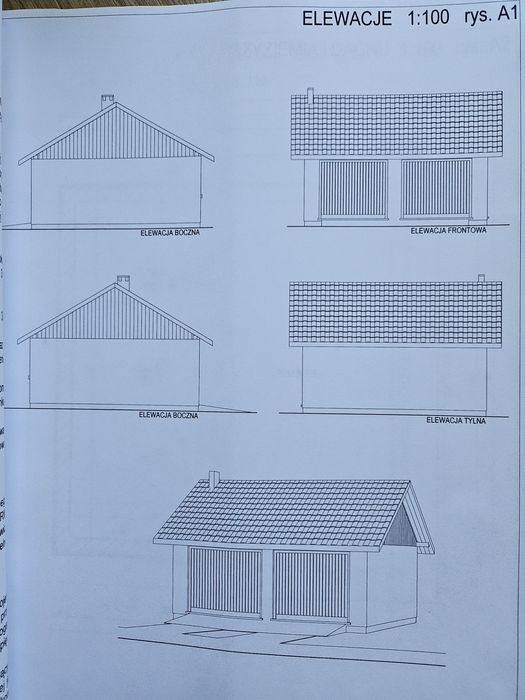 Projekt garażu 2 stanowiskowego