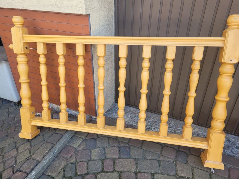Balustrada bukowa drewniana 6 mb tralki 10 cm i 6 cm