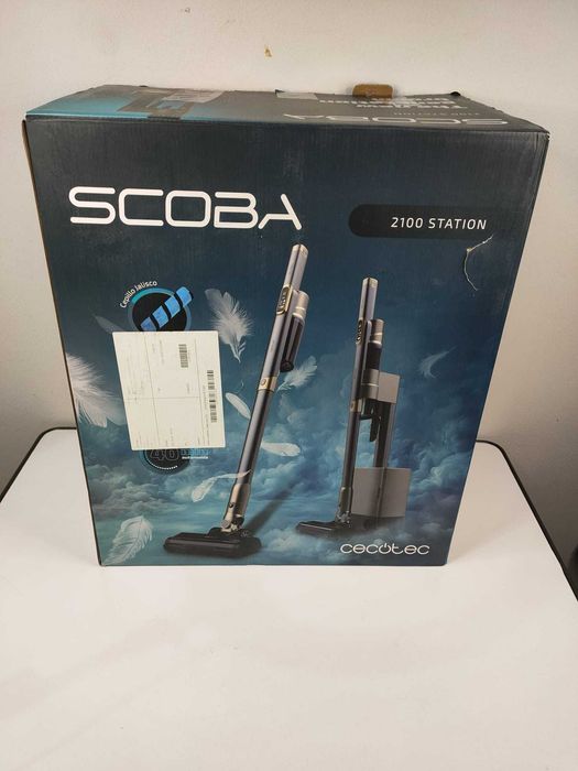 C166 Odkurzacz Pionowy 3w1 ze Stacją Czyszczącą Cecotec Scoba Station