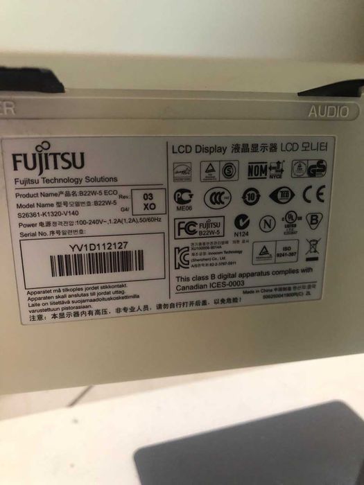 Монітор Fujitsu B22W-5 ECO