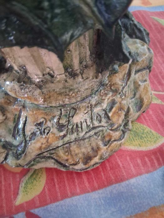 Conjunto de castiçais em Barro - Mestre João Santos Alcobaça