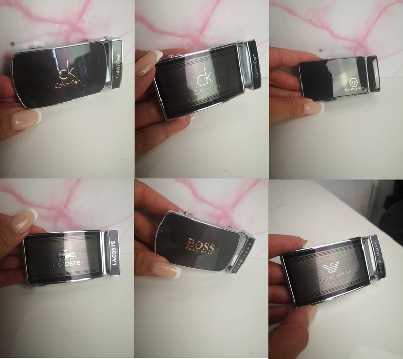 Pasek męski Philipp Plein Armani Lacoste Calvin Klein Armani nowość klamra