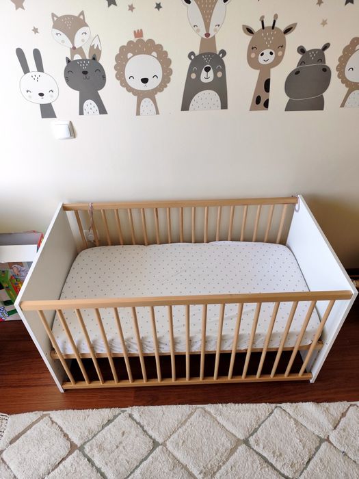 Berço evolutivo + colchão (120x60)