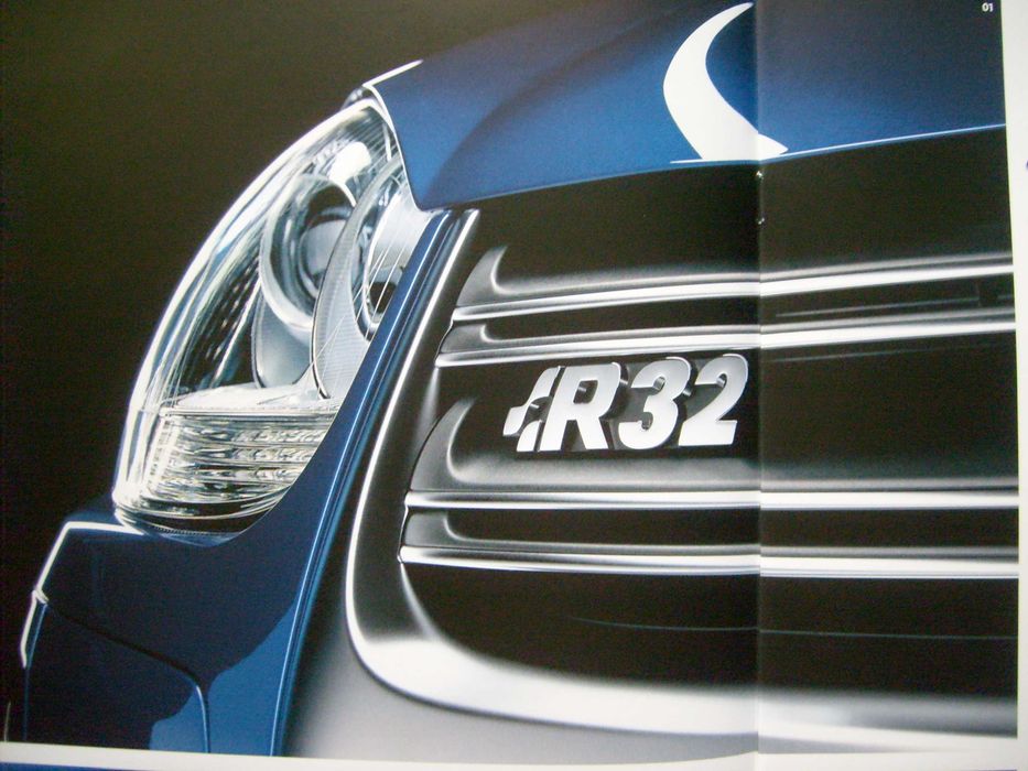 Volkswagen Golf R32 3.2 VR6 2007 / VW Golf Mk5 R32 / - prospekt reklamowy stan BDB  *przesyłka GRATIS  !