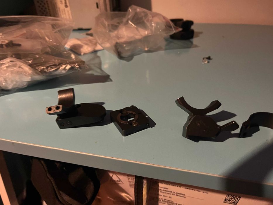 Bases e aneis de saque rapido para carabina Cz