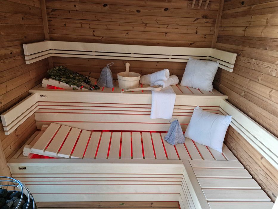 Sauna FIŃSKA sucha ogrodowa, piec