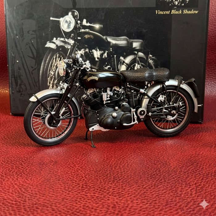 Коллекционная модель мотоцикла Vincent Black Shadow Minichamps 1:12