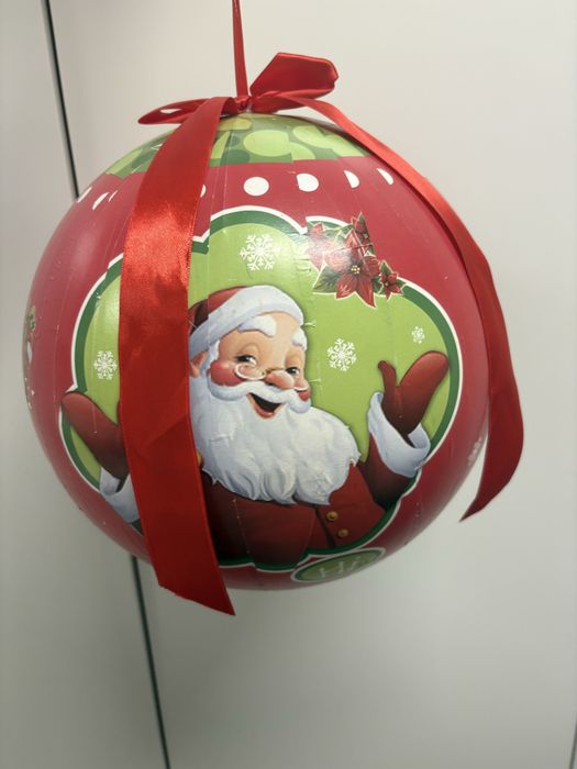 2 bolas Natal grandes, com 25cm diametro
