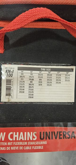 Łańcuch na koła zestaw