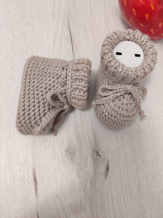 Buciki niemowlęce wełniane