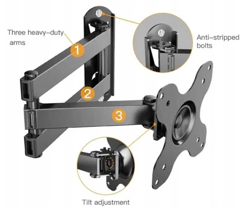 5050 Uchwyt na telewizor PERLESMITH PSXSF2 13 - 30 cali 15 kg