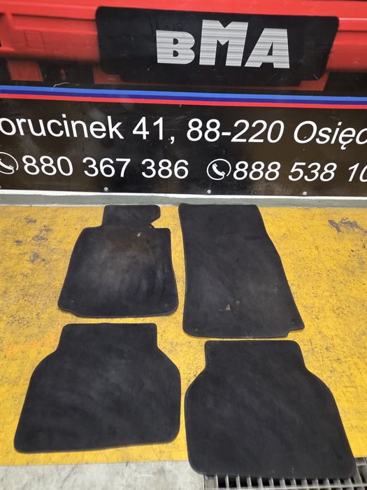 BMW E39 Dywaniki Welurowe Czarne Oryginał Komplet