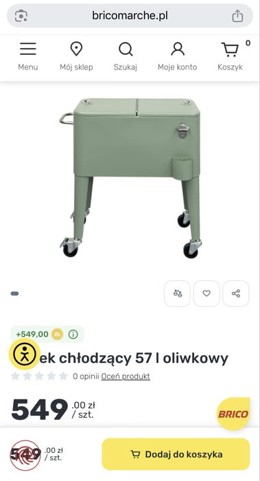 lodówka na wkłady ogrodowa 57l