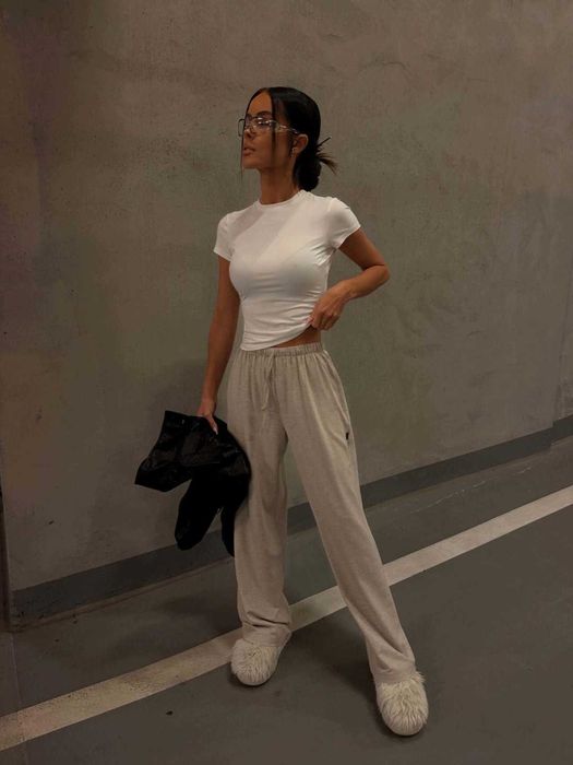 La manuel bluzka top simple ecru XS S M